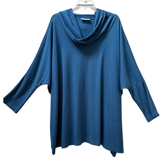 bryn Walker Tops - Bryn Walker Small Cowl Neck Tunic Shirt‎ Lagenlook Stretchy Bamboo Blend